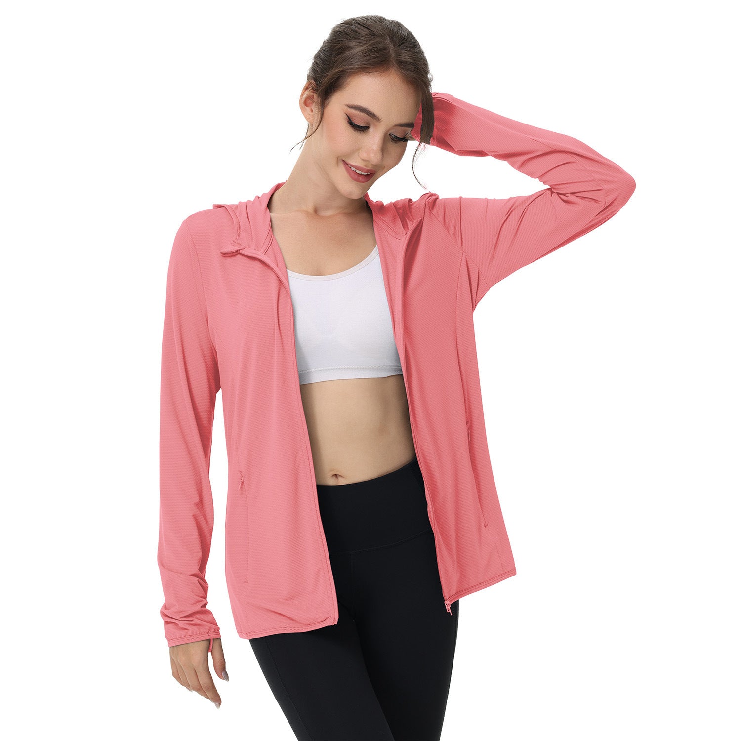 Summer Womens Sun-protective Clothing Plus-size Womens Lightweight Jacket