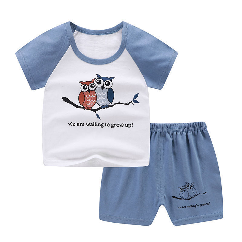 Summer Infant Newborn Baby Boy and Girls Kids T-Shirt Shorts 2PCS Outfits Cotton Casual Clothes
