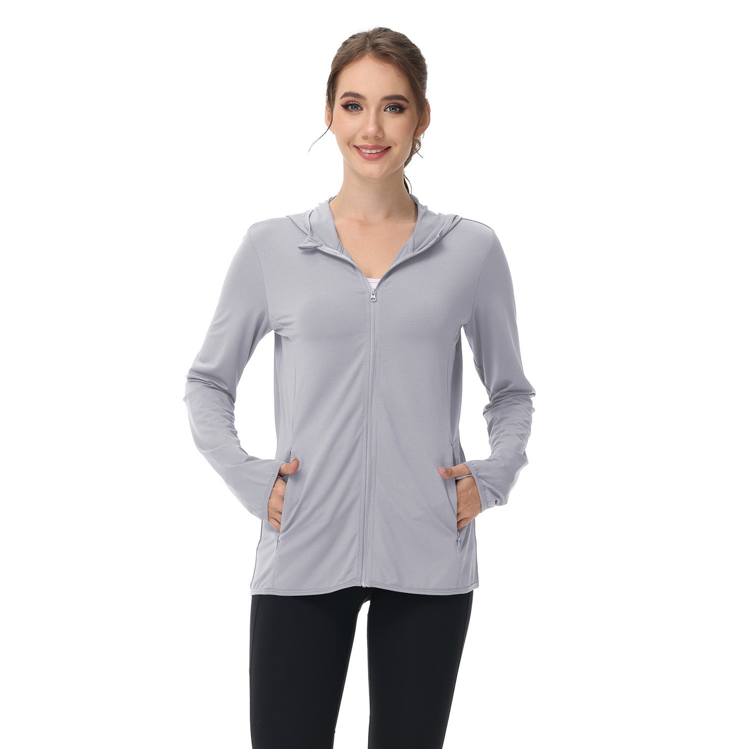 Summer Womens Sun-protective Clothing Plus-size Womens Lightweight Jacket
