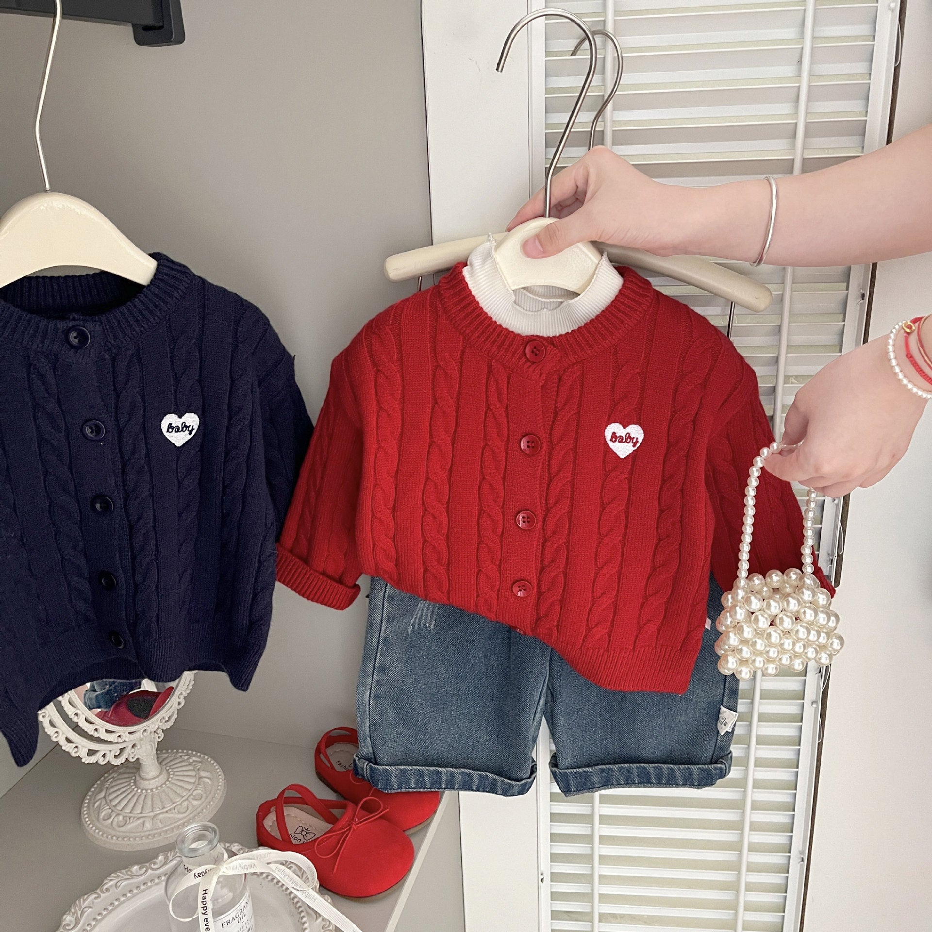 Twist-knit Cardigan Autumn Kids