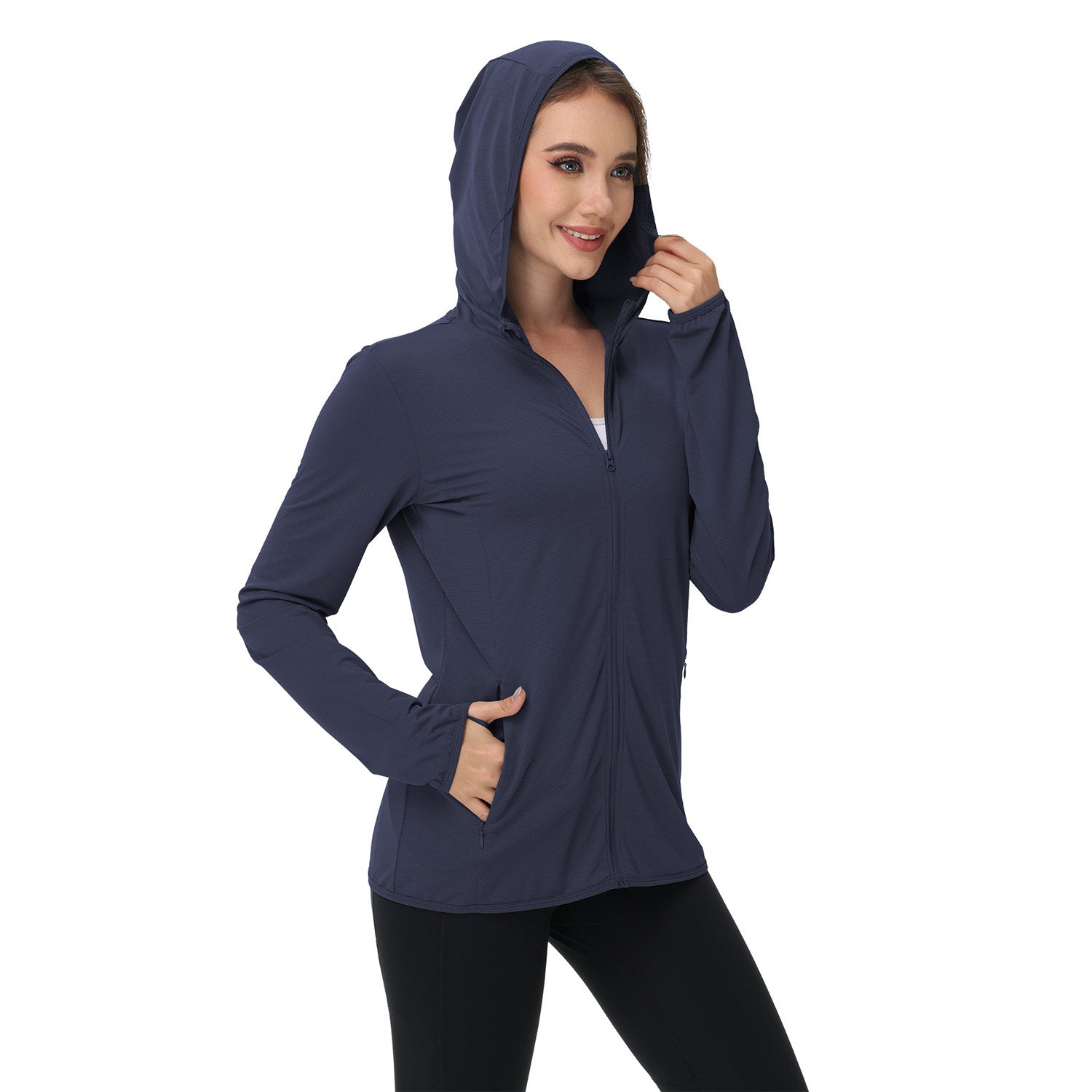 Summer Womens Sun-protective Clothing Plus-size Womens Lightweight Jacket