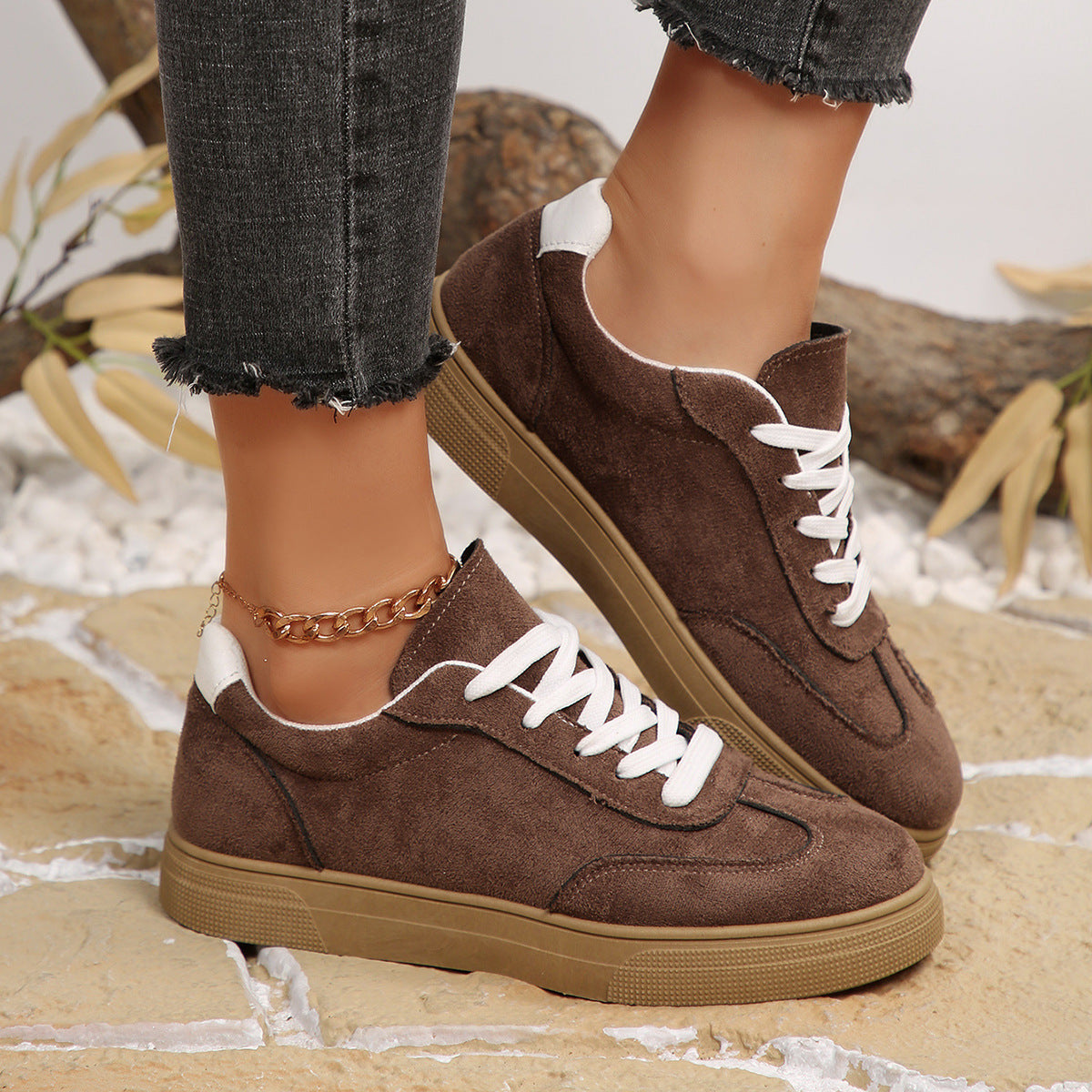 Womens Suede Sneakers