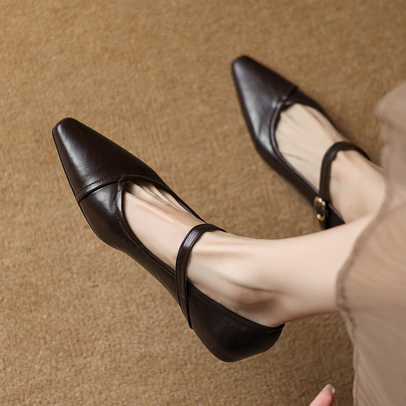 Womens Casual Low-heeled
