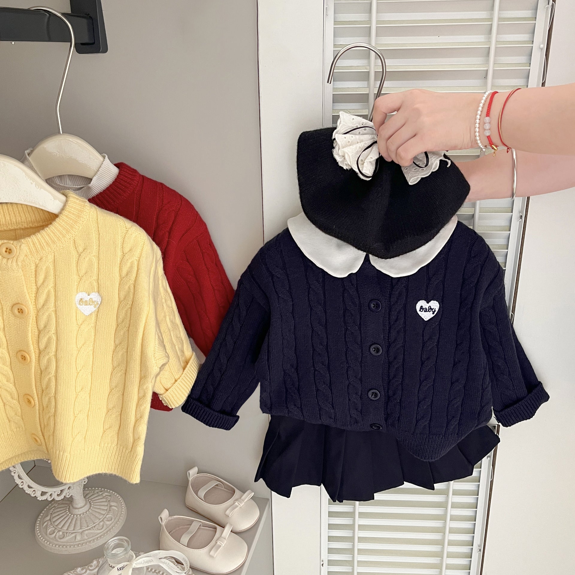 Twist-knit Cardigan Autumn Kids