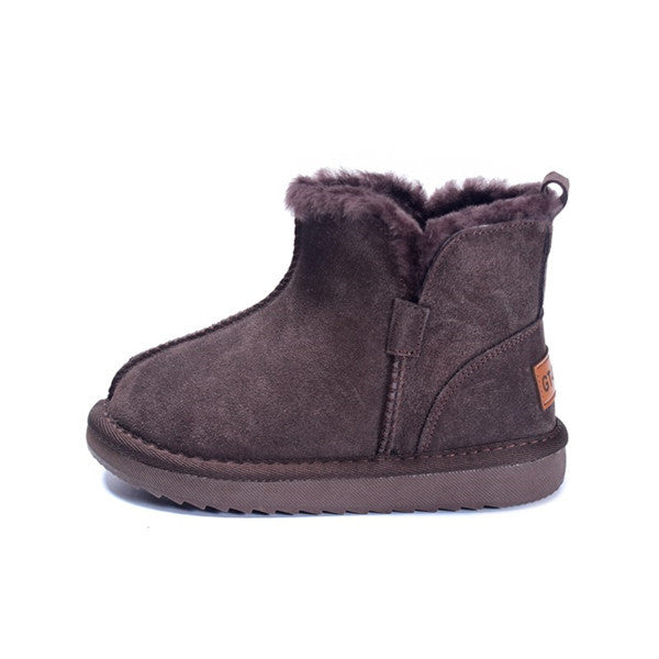 Children Snow Boots Genuine Leather