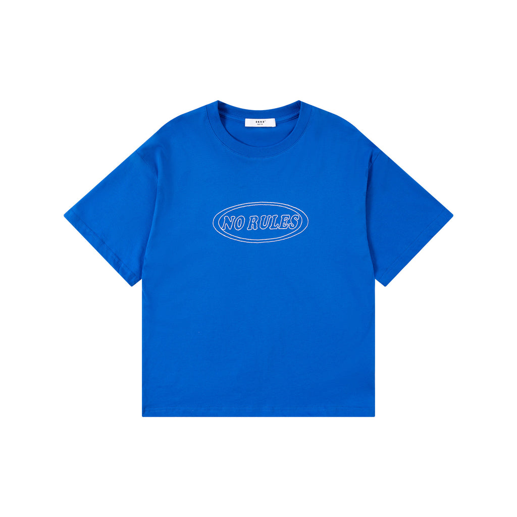 DK Kids' American-style Retro Embroidered Loose Short-sleeve Clothing